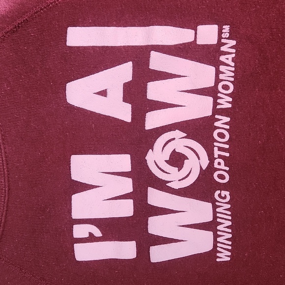 Vintage Crewneck Maroon Cotton Sweatshirt - Picture 3 of 5